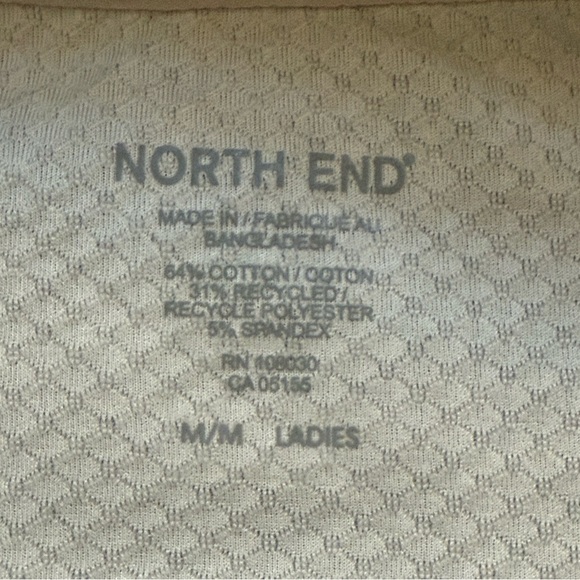 North End Women’s Full Zip Waffle Sweatshirt Size Medium - Picture 8 of 13